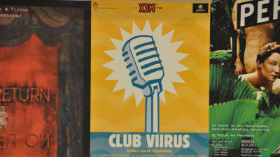 Club Viirus bjöd på ståuppkomik i ett tidigt skede