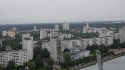 Höghus i Vitrysslands huvudstad Minsk