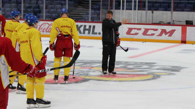 Lauri Marjamäki på Jokerits träningar.