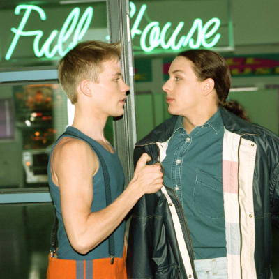 Kim Svennblad och Jesse Kamras i tv-serien Full House, 1996