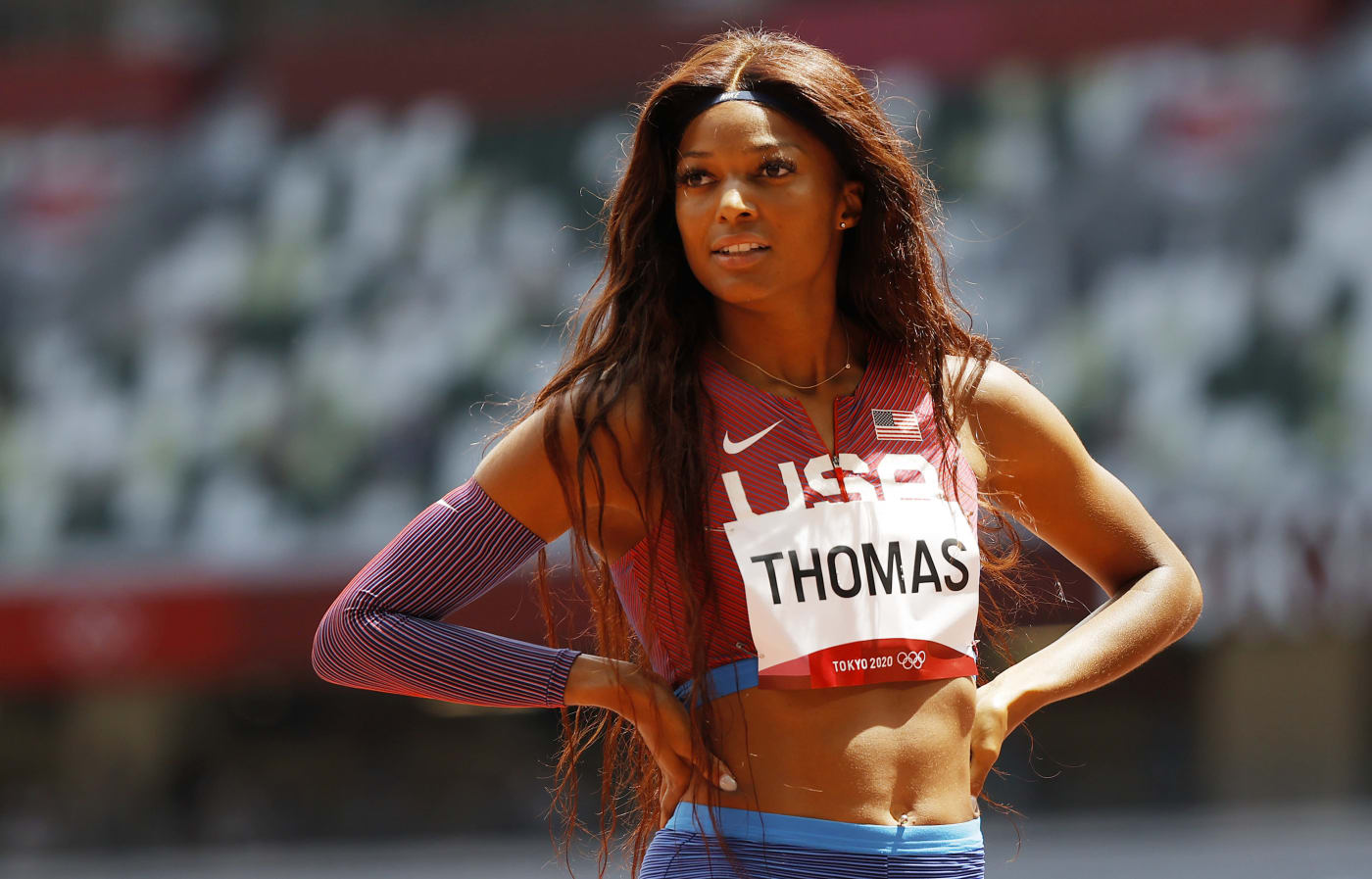 Gabriel Thomas ran the sixth fastest time in the 200 metres.