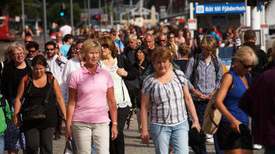 Folk på gatan