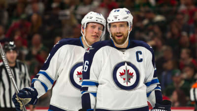 Patrik Laine och Blake Wheeler, Winnipeg Jets, hösten 2016.