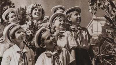 Sovjetiska pionjärer på Krim på 50-talet.