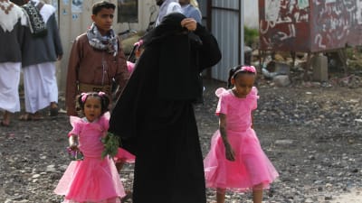 Festklädda fickor i Jemen