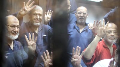 Ledande medlemmar inom Muslimska brödraskapet i fängelse år 2013.