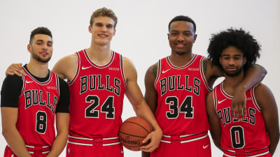 Zach Lavine, Lauri Markkanen, Wendell Carter jr. och Coby White.