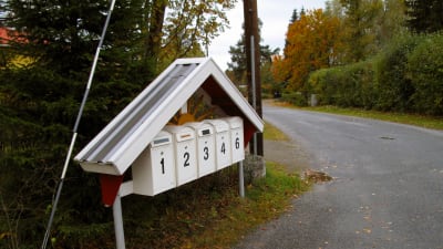 Postlådor i Västervik.