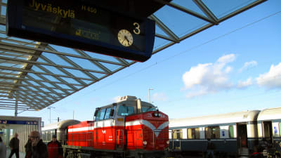 På perrongen i Seinäjoki.