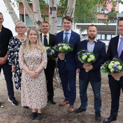 Rovaniemen kaupunginvaltuuston kauden 2021-2025 puheenjohtajat. 