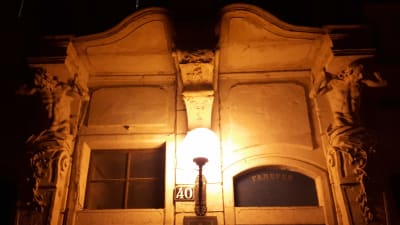 Husfasad i Lviv.