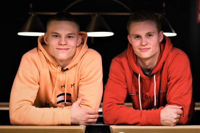 Gymnastbröderna Robert och Oskar Kirmes.