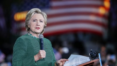 Hillary Clinton för kampanj i North Carolina den 23 oktober 2016