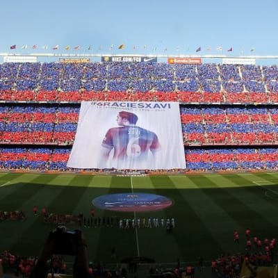 Camp Nou Xavin viimeisessä ottelussa