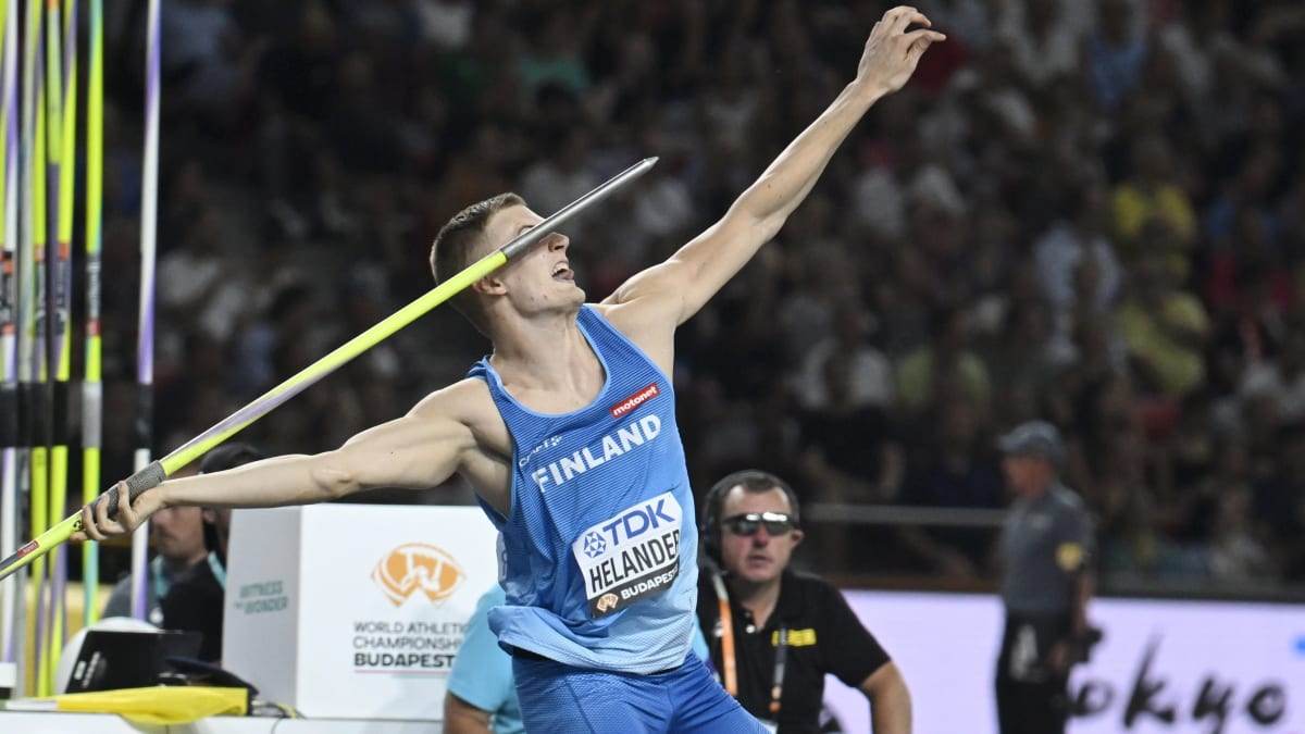 An inspiring start but a difficult end – Oliver Helander takes seventh place in the javelin final – Sports – svenska.yle.fi