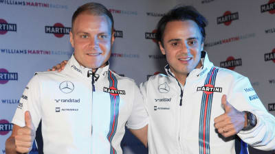 Valtteri Bottas och Felipe Massa i Mexiko i oktober.