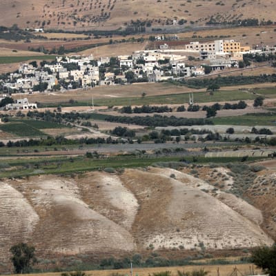 Område i Jordandalen på Västbanken - ett ockuperat område som ingår i Israels annekteringsplaner.  