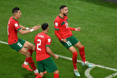 Marocko firar mål i VM.