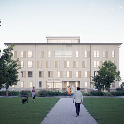 Nokian uusi hyvinvointikeskus havainnekuvassa