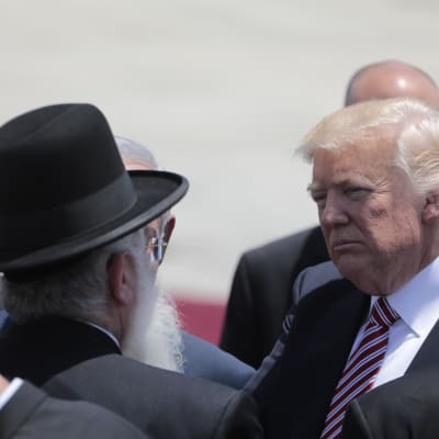 Trump anlände till Israel