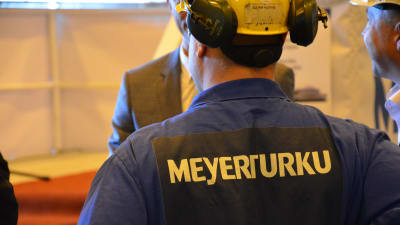 Varvsarbetare på Meyer Turku.