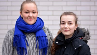 Dinah Ahl och Pia Bussman går i Ekenäs gymnasium.