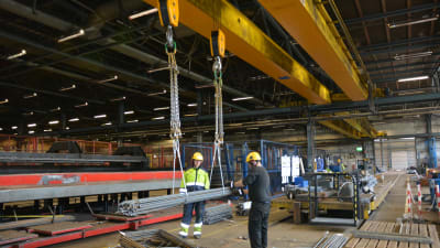 Armeringsståltillverkaren Celsa Steel Service i Åminnefors i Pojo.