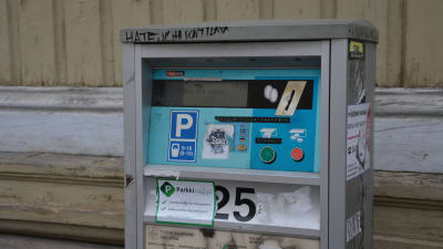 Parkeringsautomat i Åbo.