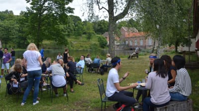 Management Events personal på sommarträff i Billnäs bruk.