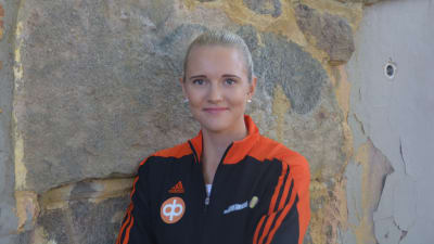 IF Raseborgs Tiia Gustafsson sysslar med mångkamp.