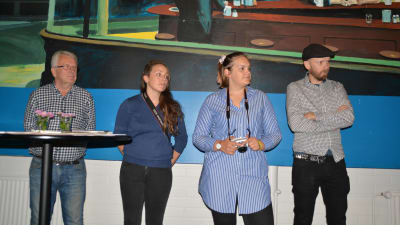 sven, charlotta, ida och petri på tryckeriteatern