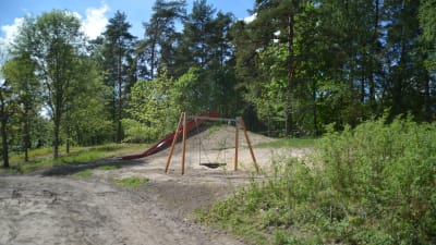 Ny park på Knipnäs badstrand