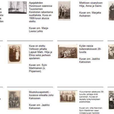 Viuruniemen kyläyhdistys kokoaa kylänsä historiaa nettisivuilleen.
