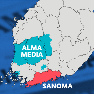 Alma media kartalla siirtyy Sanoman omistukseen