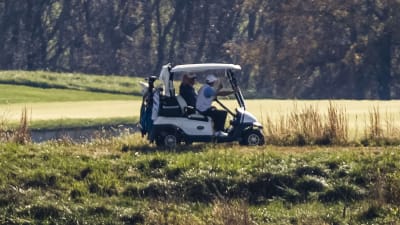 Donald Trump tog en golfrunda 8.11.2020