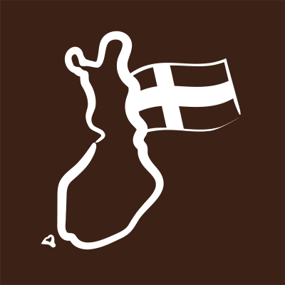 Piirroskuva, jossa Suomen kartta ja Suomen lippu.