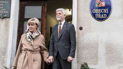 Petr Pavel och hans fru Eva Pavlova