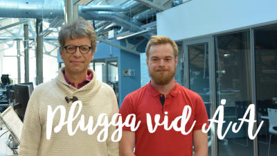 Professor Mikael Lindström och studenten Oscar Granlund