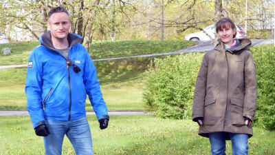 Porträttbild av Markus Sippo och Annika Nyström