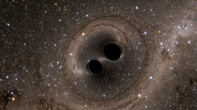 Två svarta hål.