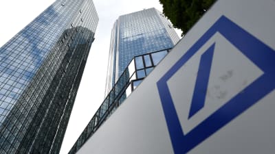 Deutsche Bankin pääkonttori Frankfurtissa, Saksassa.