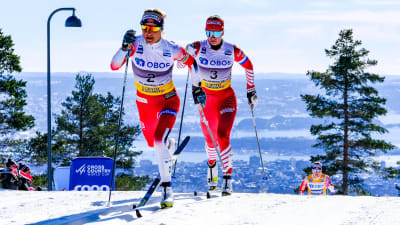 Therese Johaug i Holmenkollen.
