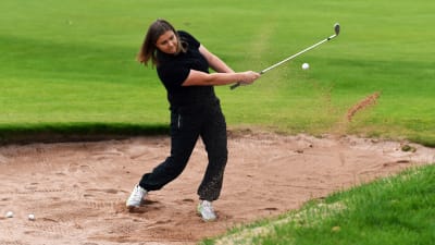 Matilda Gustafsson i Aura Golf hösten 2021.