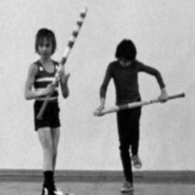 Barn tränar boboll, Yle 1976