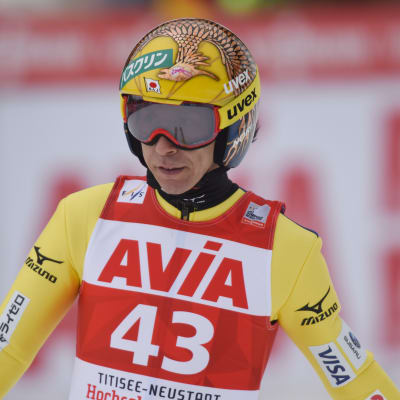 Noriaki Kasai lähikuvassa.