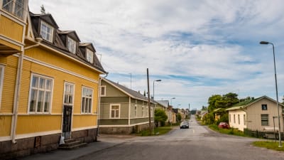En gata i Räfsö utanför Björneborg.