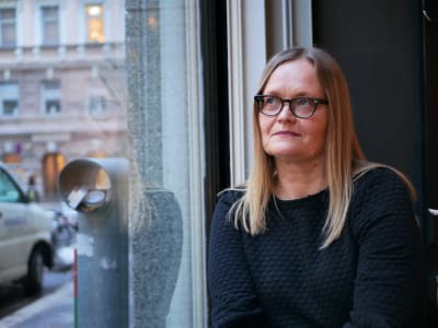 Kirsi Kolari på Päivälehtimuseet i Helsingfors.