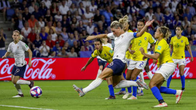 Amandine Henry gjorde segermålet för Frankrike.