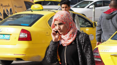 Kvinna i Ramallah.