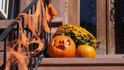 Halloweendekorationer i Brooklyn